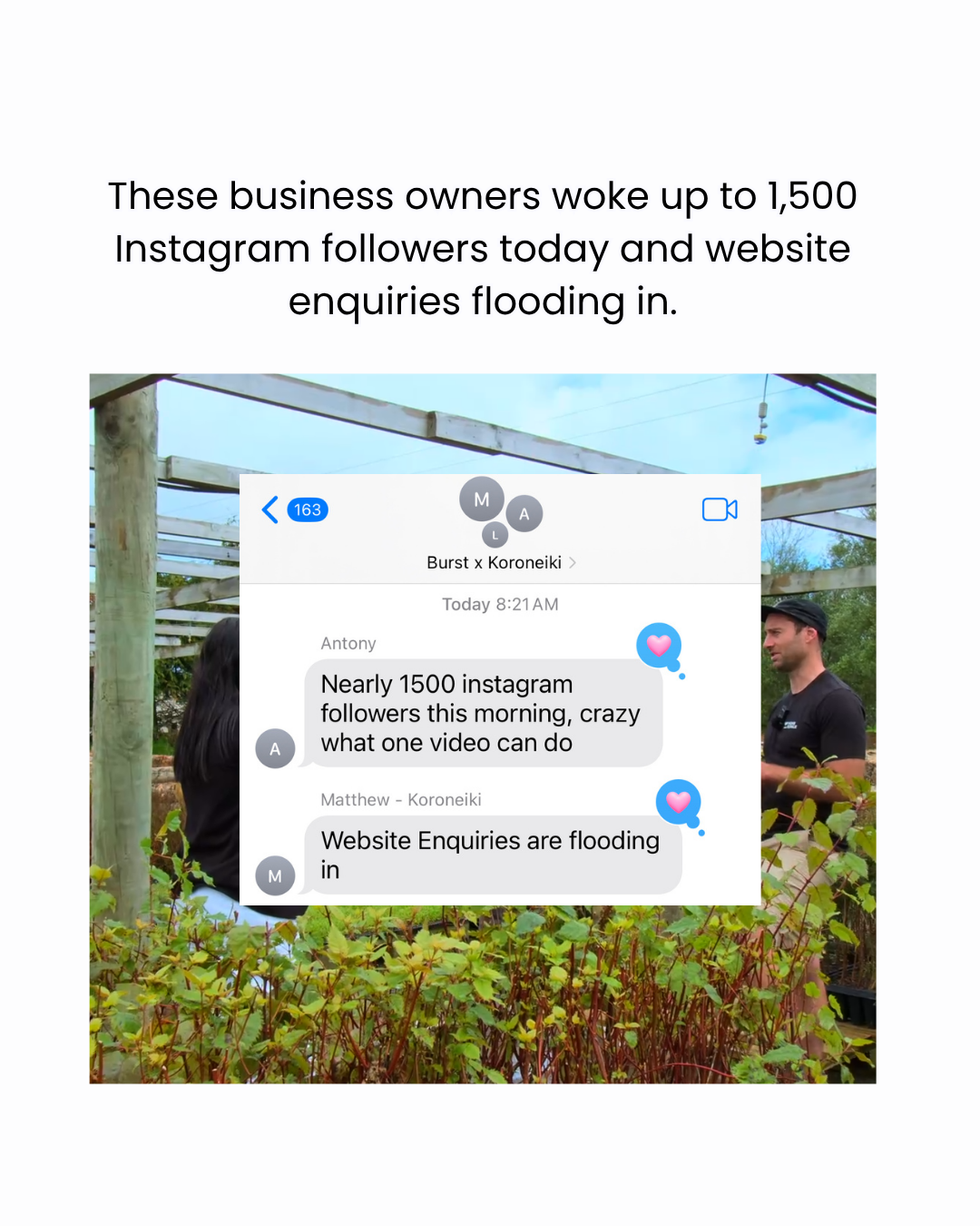 Real client result