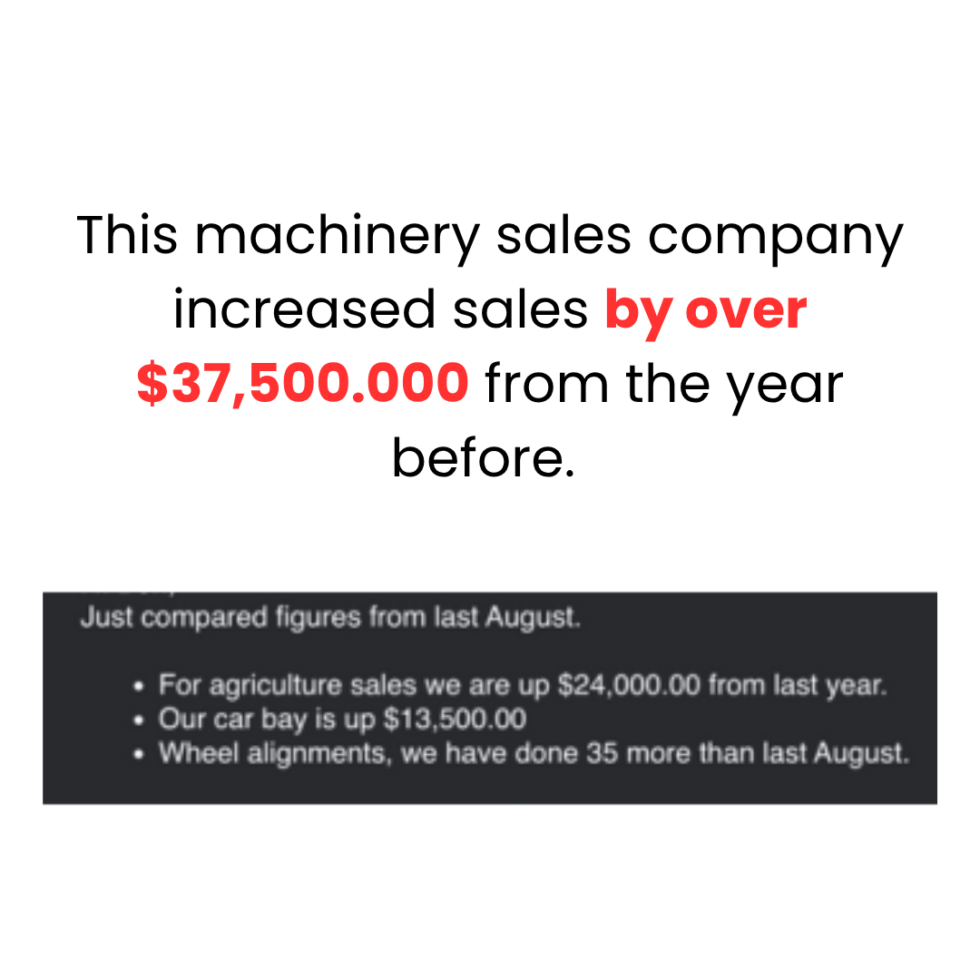 Real client result